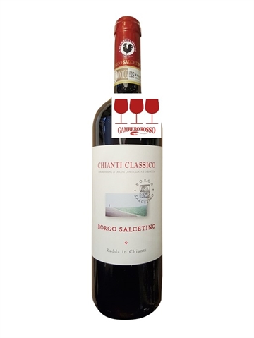 Borgo Salcetino Chianti - 3 glas GAMBERO ROSSO